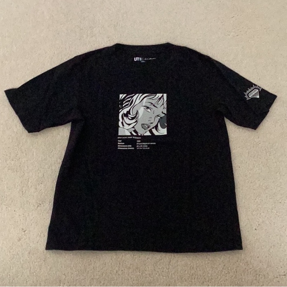 UNIQLO UT TSHIRT ROY LICHTENSTEIN GIRL WITH HAIR RIBBON